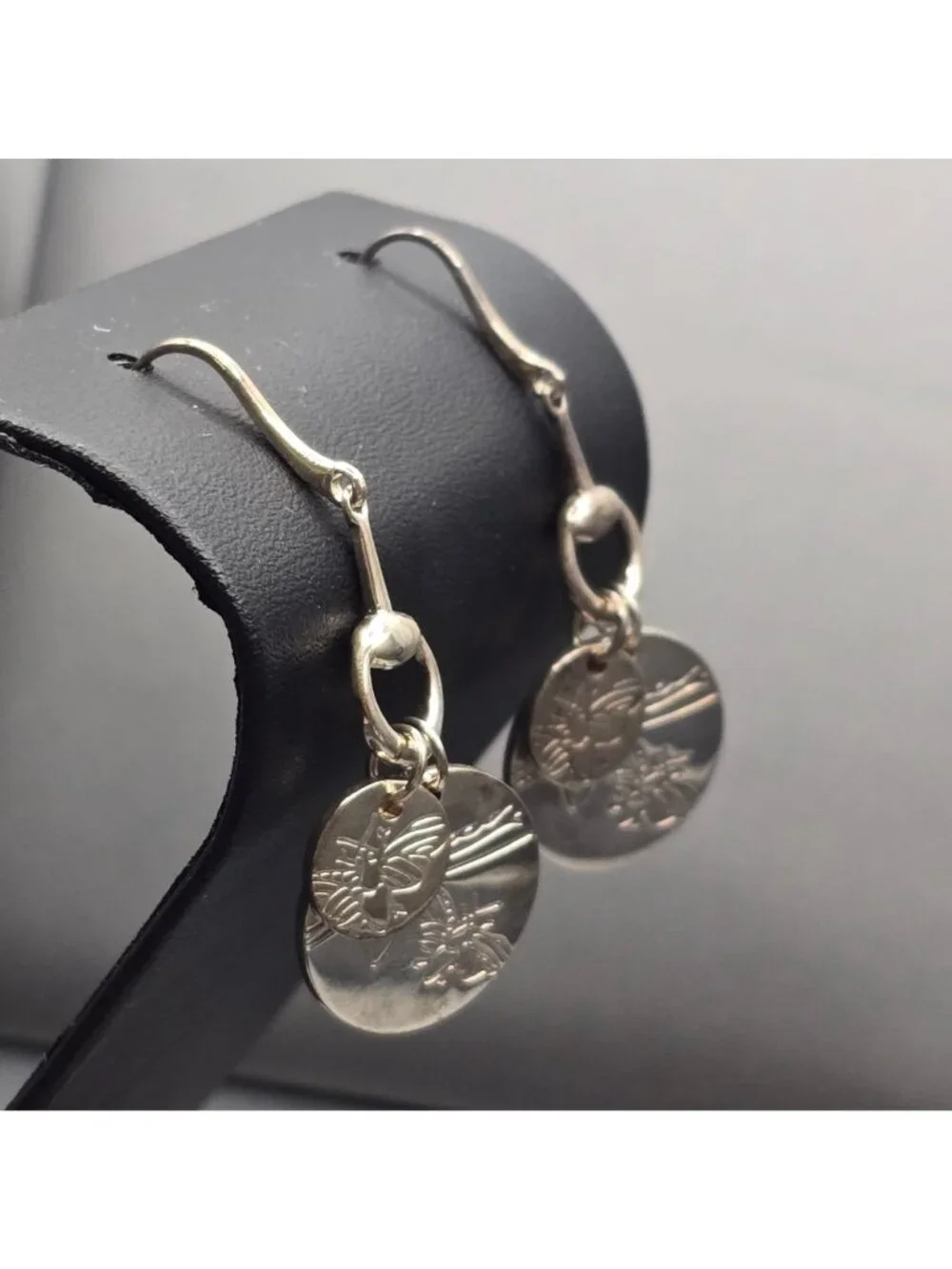 Gucci Metal Horsebit Bee Drop Earrings 2